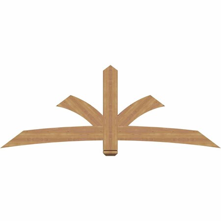 Ekena Millwork Davenport Timber Gable Bracket, Western Red Cedar, 84"W x 31"H x 3 1/2"D x 5 1/2"F, 9/12 Pitch GBW084X31X0406DAV00SWR